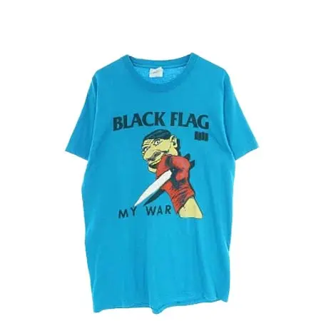 Black Flag(ブラック・フラッグ) ヴィンテージ Tシャツ プリントデザイン ブルー