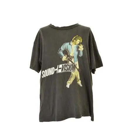 David Bowie(デヴィッド・ボウイ) ヴィンテージ Tシャツ 90s BROCKUM  SOUND+VISION