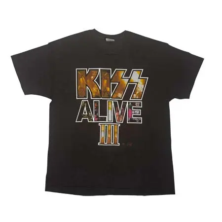 Kiss(キス) ヴィンテージ Tシャツ ALIVE III BACKSTAGE PASS HANES