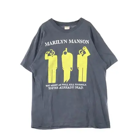 MARILYN MANSON(マリリンマンソン) ヴィンテージ Tシャツ 90S 1996 SUICIDE YOU MIGHT AS WELL KILL YOURSELF YOU’RE ALREADY DEAD
