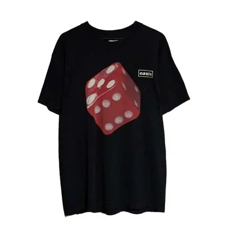 Oasis(オアシス) ヴィンテージ Tシャツ 90s “Dice 1997 European Tour” SCREENSTARS