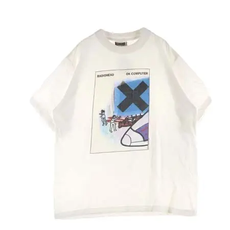 RADIOHEAD(レディオヘッド) ヴィンテージ Tシャツ 90s OK COMPUTER ホワイト