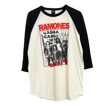 RAMONES(ラモーンズ) ヴィンテージ Tシャツ 80s ラグラン 七分袖