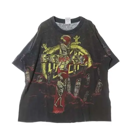 Slayer(スレイヤー) ヴィンテージ Tシャツ 90S 1991 ALL OVER PRINT WILD OATS