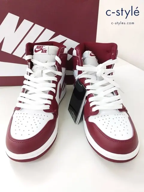 NIKE ナイキ スニーカー 27.5cm ホワイト×ワインレッド AIR JORDAN 1 RETRO HIGH OG DZ5485-160