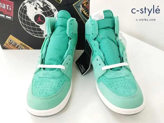 NIKE ナイキ スニーカー 26.5cm ミントグリーン FJ2384-301 ハイカット スウェード