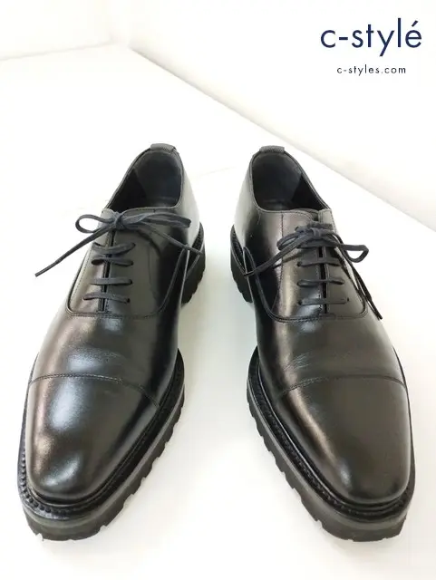 WH ダブルエイチ ストレートチップ シューズ 8 ブラック Straight chip Shoes WHS0110