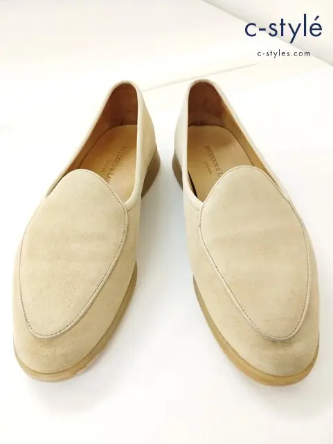 BAUDOIN & LANGE ボードイン アンド ランジ サガン クラシック ローファー 42 ベージュ スウェード