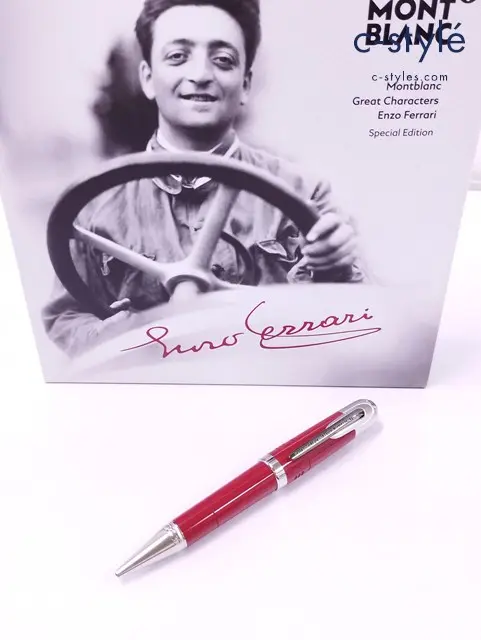 MONTBLANC モンブラン ボールペン シルバー×レッド グレートキャラクターズ Enzo Ferrari Special Edition