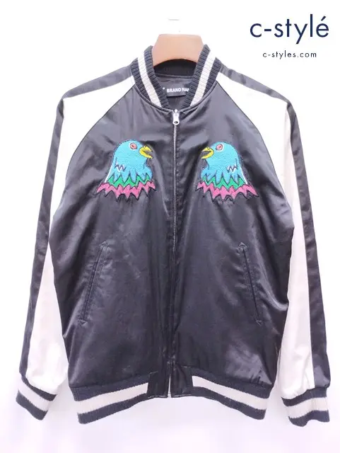 CUNE キューン スカジャン 2 ブラック リバーシブル ITALIA 刺繍