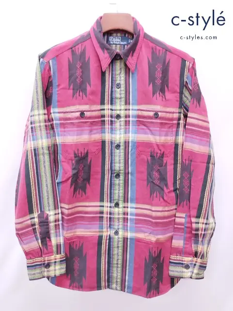 Polo Ralph Lauren ポロラルフローレン シャツ M マルチカラー ネイティブ柄 26951 綿100％