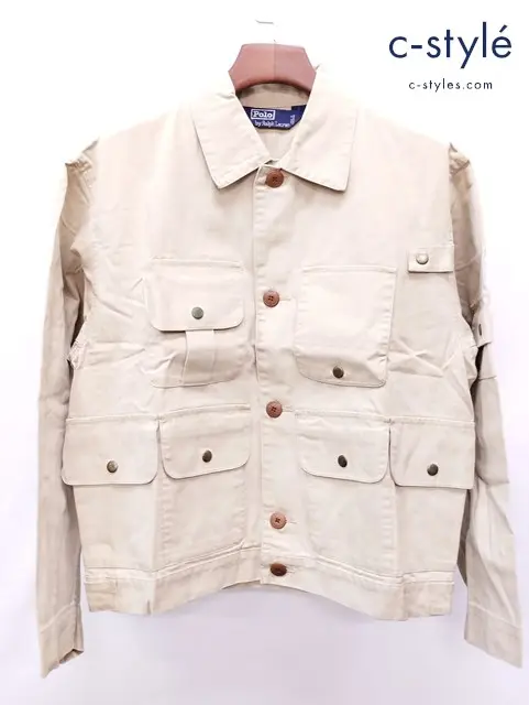 Polo Ralph Lauren ポロラルフローレン フィッシングジャケット M ベージュ系