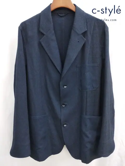 SOPHNET. ソフネット ジャケット XL ネイビー FABRIC MIX 3BUTTON JACKET/XL/SOPH-200042