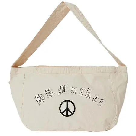 HOLLYWOOD RANCH MARKET(ハリウッドランチマーケット）エンブロイダリーニュースペーパーバッグ