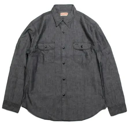 SUGAR CANE(シュガーケーン) BLACK CHAMBRAY WORK SHIRT