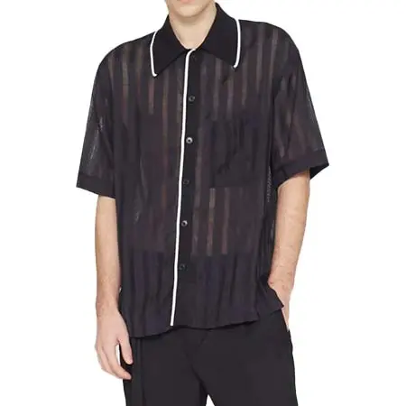 3.1Phillip Lim(スリーワンフィリップリム) 半袖シアーボウリングシャツ