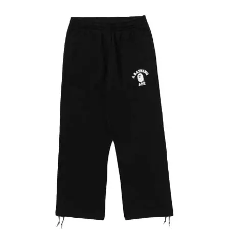 A BATHING APE(アベイシングエイプ) COLLEGE OVERSIZED FIT WIDE LEG SWEAT PANTS
