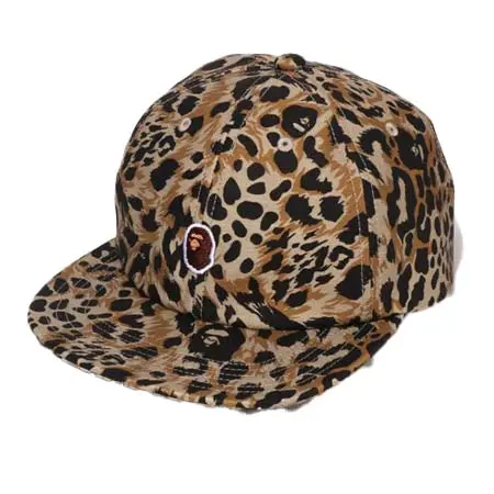 A BATHING APE(アベイシングエイプ) WILD LEOPARD PATTERN ONE POINT CAP