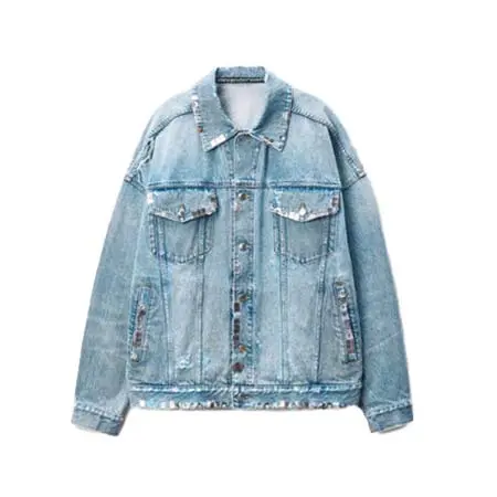 ALEXANDER WANG(アレキサンダーワン) ブルー オーバーサイズ トラッカージャケット