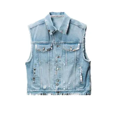 ALEXANDER WANG(アレキサンダーワン) Regen メタルディテール インディゴデニム ベスト