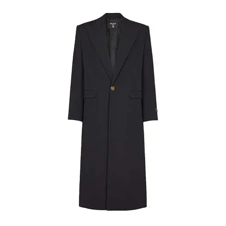 BALMAIN(バルマン) グレインドプードルウール ロングコート