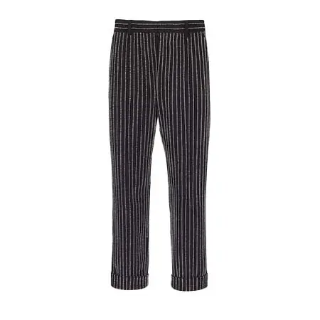 BALMAIN(バルマン) クリスタル ストライプ ストレートパンツ