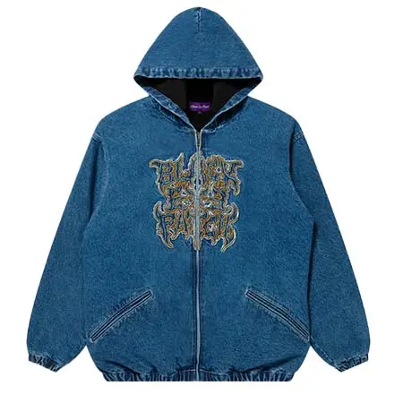 BlackEyePatch(ブラックアイパッチ) METAL LOGO HOODED DENIM JACKET