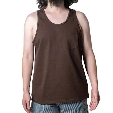 BONCOURA(ボンクラ) Heavy Weight Tank Top Brown