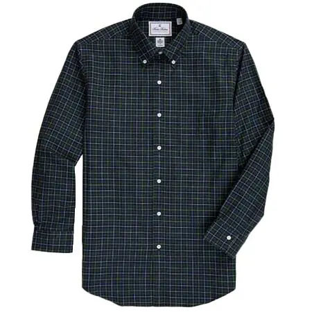 Brooks Brothers(ブルックスブラザーズ) ラグジュアリー　ブラッシュドコットン　チェック　ドレスシャツ　Regular Fit