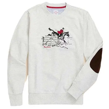 Brooks Brothers(ブルックスブラザーズ) コットンフレンチテリー　ポールブラウン　エンブロイダリー　スウェットシャツ