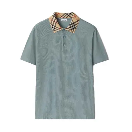 BURBERRY(バーバリー) チェックカラー コットンポロシャツ