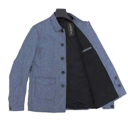 BURBERRY PRORSUM(バーバリープローサム) 青リネンジャケット