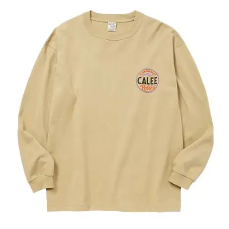 Calee(キャリー) VINTAGE TYPE CIRCLE LOGO L/S TEE
