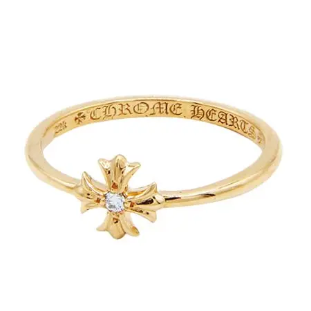 CHROME HEARTS(クロムハーツ) リング バブルガムリングCHプラス22K with ダイヤモンド