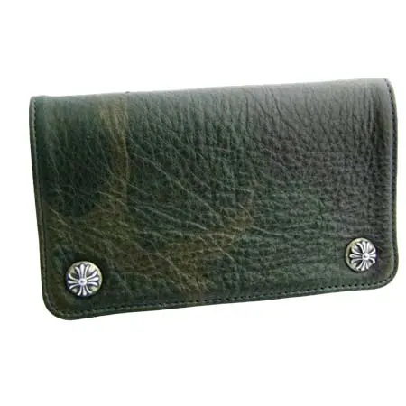 CHROME HEARTS(クロムハーツ) 財布 1ジップクロスボタン レザーウォレット カモフラージュ