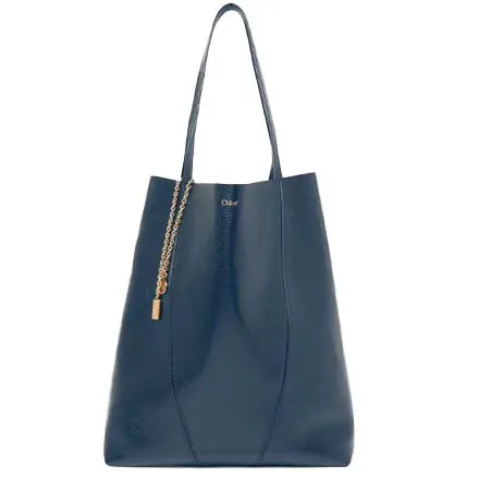 Chloe(クロエ) グレインレザー製Chloé Spinラージトートバッグ