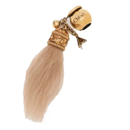 Chloe(クロエ) ブラス製Bracelet bag Sphere Shearling Tail Dice チャーム