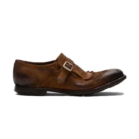 Church’s(チャーチ) Shanghai ヴィンテージ スエード モンクストラップ