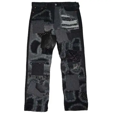 COMME des GARCONS JUNYA WATANABE MAN(コムデギャルソンジュンヤワタナベマン) 綿デニム×多素材パッチワーク パンツ