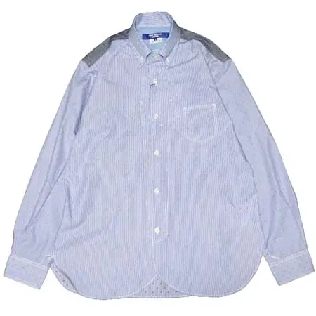 COMME des GARCONS JUNYA WATANABE MAN(コムデギャルソンジュンヤワタナベマン) 綿ストライプ×綿シャンブレー シャツ