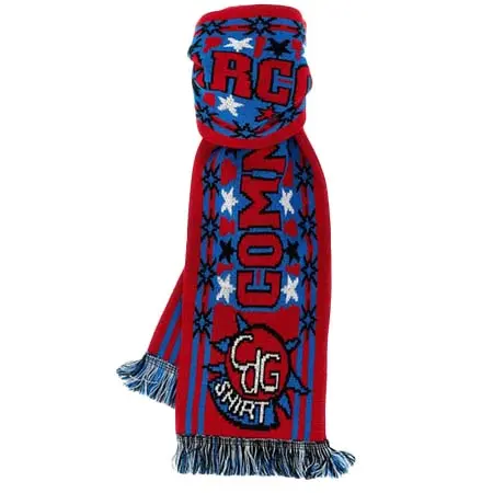 COMME des GARCONS SHIRT(コムデギャルソンシャツ) フリンジ インターシャニットスカーフ