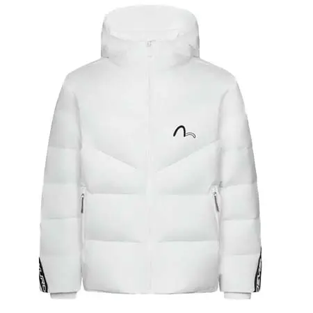 EVISU(エヴィス) カモメプリントとロゴテープのレギュラーフィットダウンジャケット