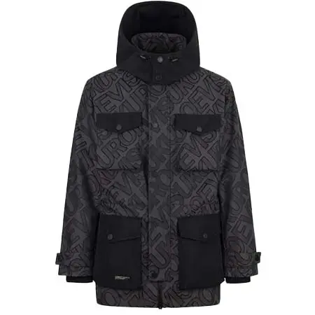 EVISU(エヴィス) オールオーバーロゴジャカードとマルチポケットリラックスフィットジャケット