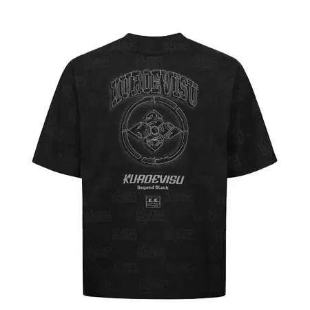EVISU(エヴィス) オールオーバーロゴプリントのファッションフィットTシャツ