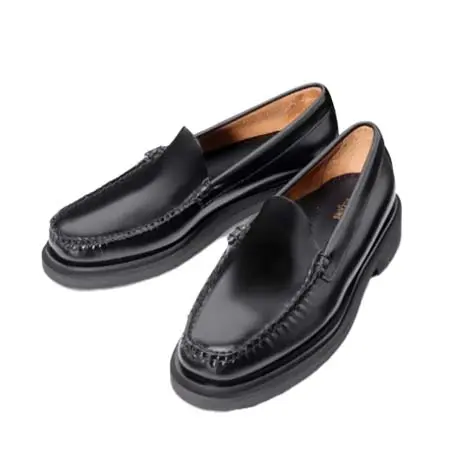 G.H.BASS(ジーエイチバス) [Web限定]11605 WEEJUN STEP VENETIAN/ BLACK (RUBBER SOLE)