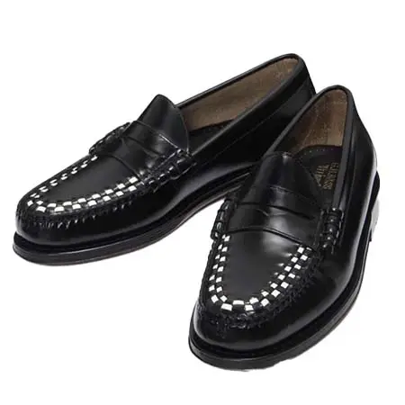 G.H.BASS(ジーエイチバス) 11010F LARSON WEAVE / BLACK (LEATHER SOLE)