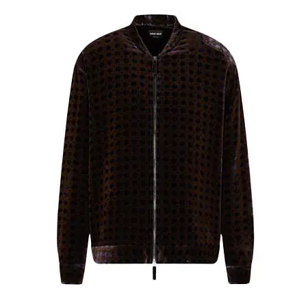 GIORGIO ARMANI(ジョルジオアルマーニ) ジッパー付きシャツ　ベルベット