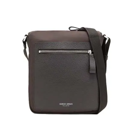 GIORGIO ARMANI(ジョルジオアルマーニ) ASV クロスボディバッグ ナイロン／ペブルドレザー