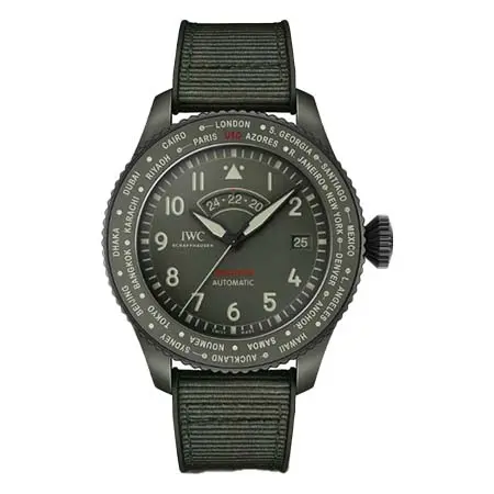 IWC(アイダブリューシー) パイロット・ウォッチ・タイムゾーナー・トップガン “ウッドランド” IW395601