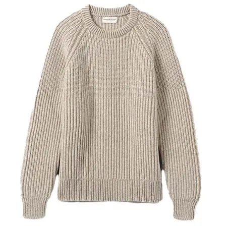 JOHNSTONS OF ELGIN(ジョンストンズオブエルガン) リブ編みドネガル・カシミヤ・マール・ジャンパー